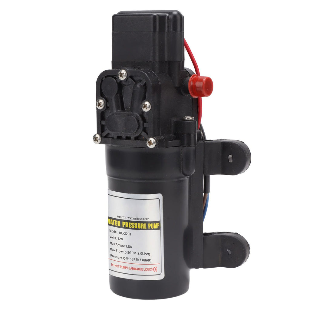 Water Pressure Diaphragm Pump Self Priming Diaphragm Pump High Pressure Water Pump for Outdoor RL 2201 12V