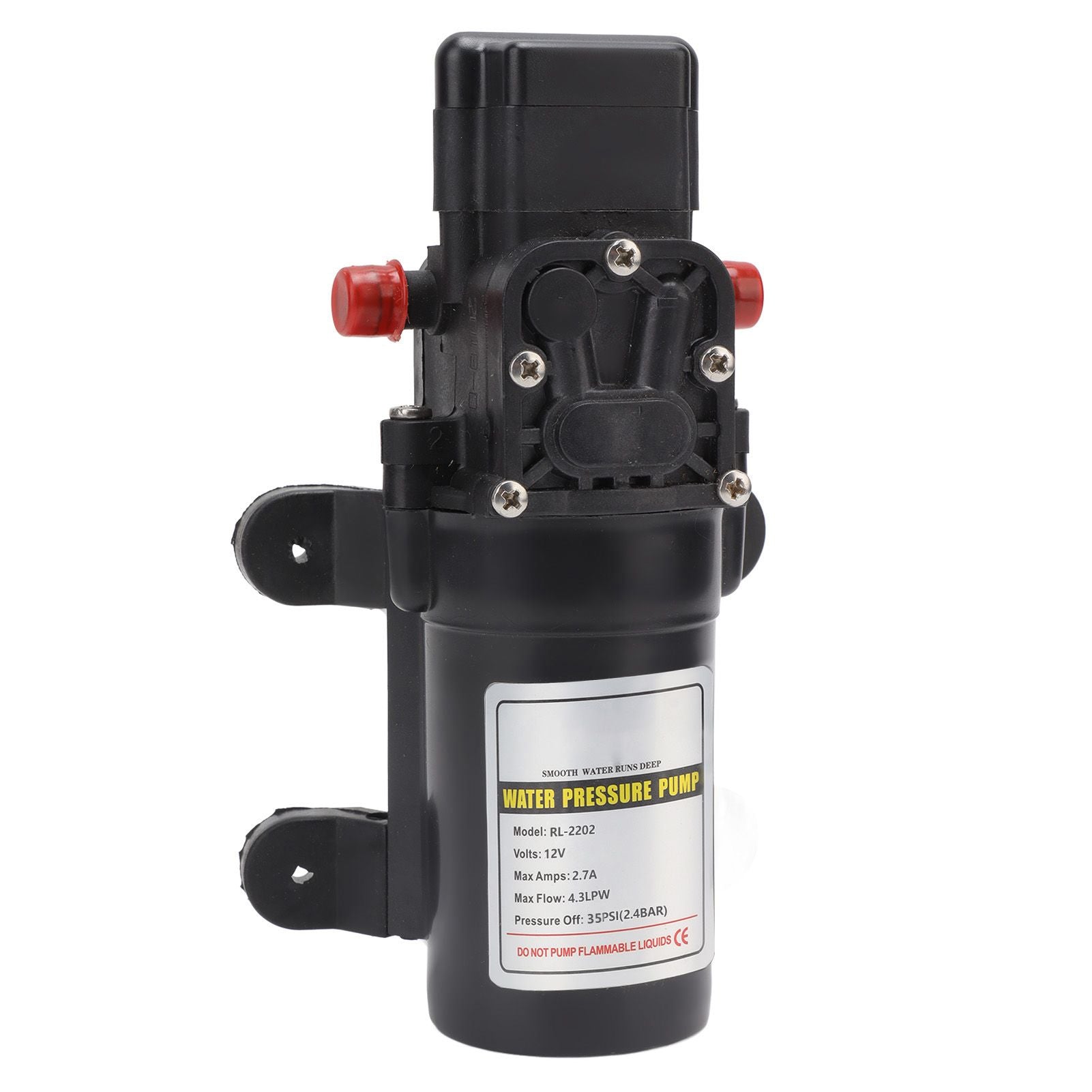 Water Pressure Diaphragm Pump Self Priming Diaphragm Pump High Pressure Water Pump for Outdoor RL 2202 12V