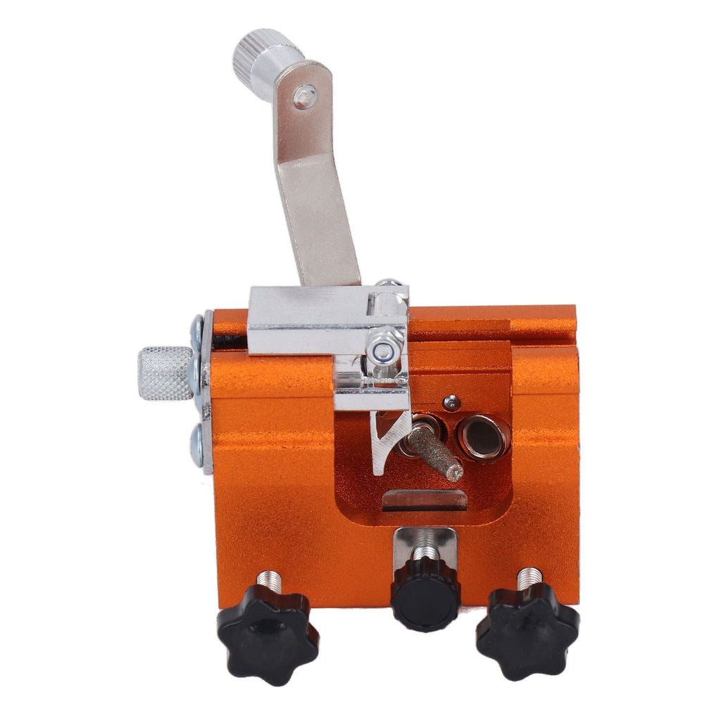 Portable Crank Chainsaw Sharpening Jig Stainless Steel Chainsaw Tooth Blade Grinder Precise Sharpening Kit for Repairing