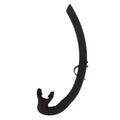 Diving Breathing Tube Foldable Soft Mouthpiece Silicone Freediving Snorkel for Spearfishing Swimming Snorkeling Black