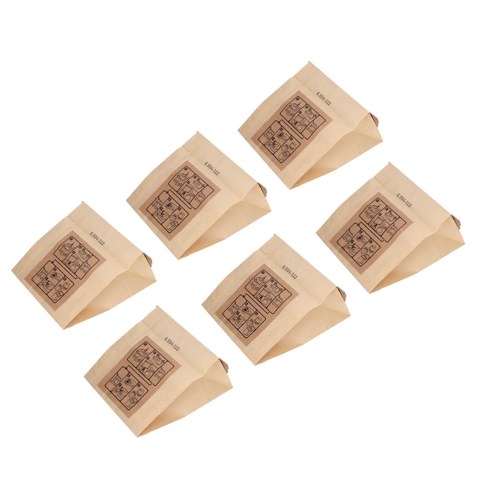 Vacuum Cleaner Paper Garbage Dust Bag for Karcher WD2250 A2004 A2054 MV2 Vacuum Cleaner