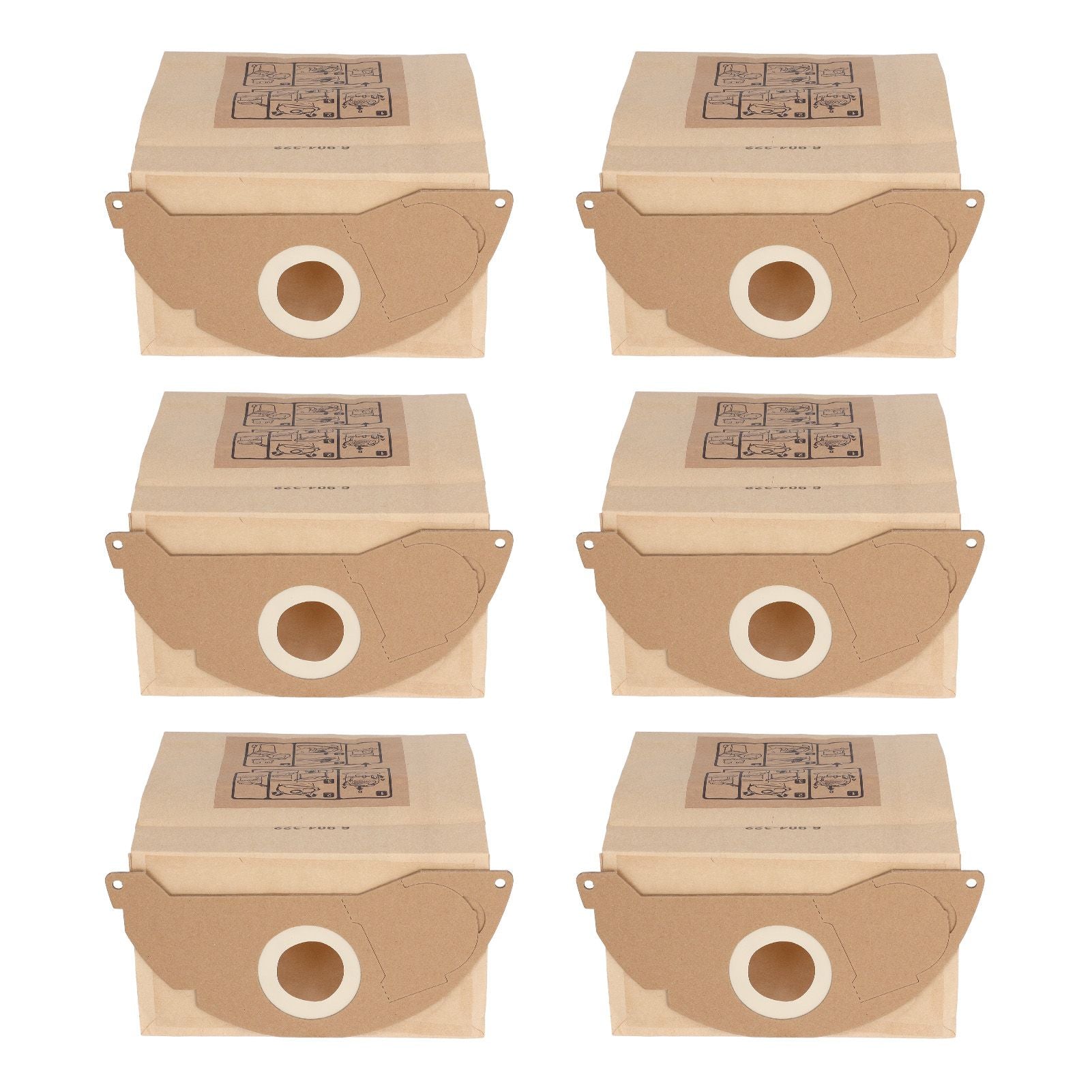 Vacuum Cleaner Paper Garbage Dust Bag for Karcher WD2250 A2004 A2054 MV2 Vacuum Cleaner