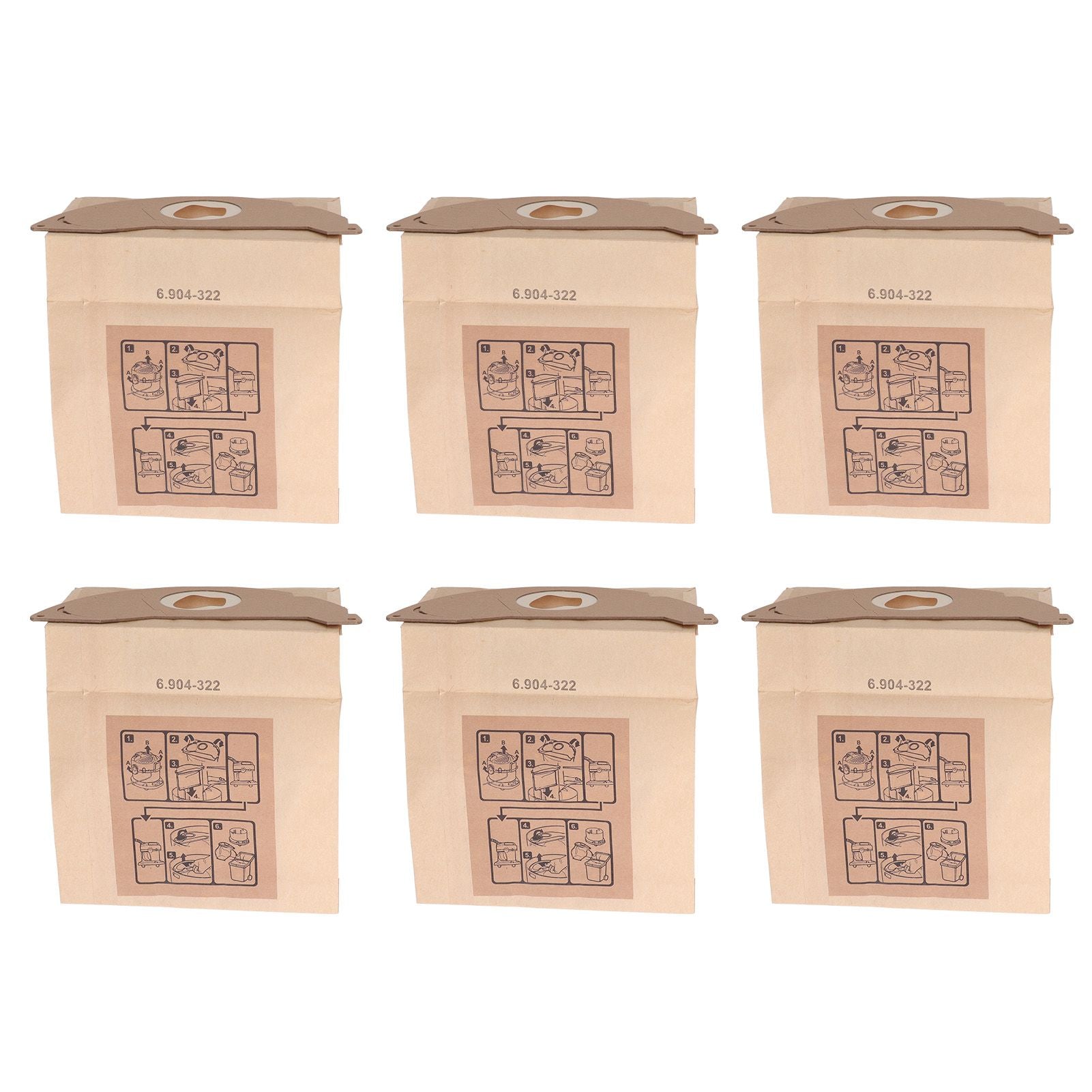 Vacuum Cleaner Paper Garbage Dust Bag for Karcher WD2250 A2004 A2054 MV2 Vacuum Cleaner
