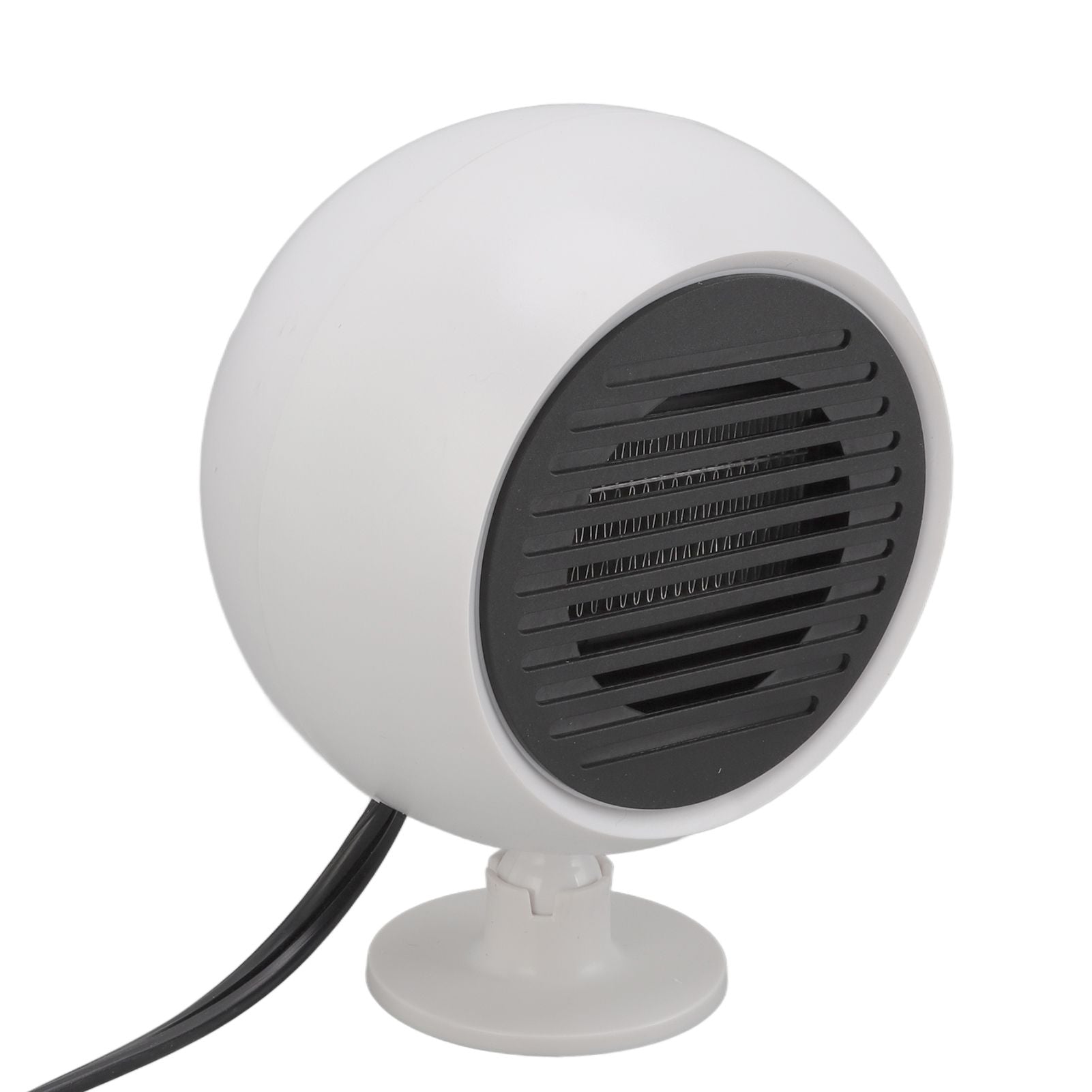 Car Heater Constant Temperature Low Noise Wide Angle 360° Adjustable Car Heater Fan White 24V