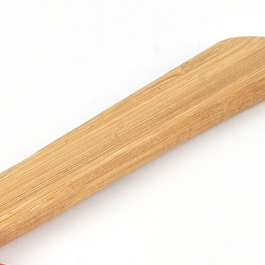 Pizza Knife 430 Steel PP Bamboo Handle Ergonomically Round Axe Pizza Cutter for Home Restaurants Red