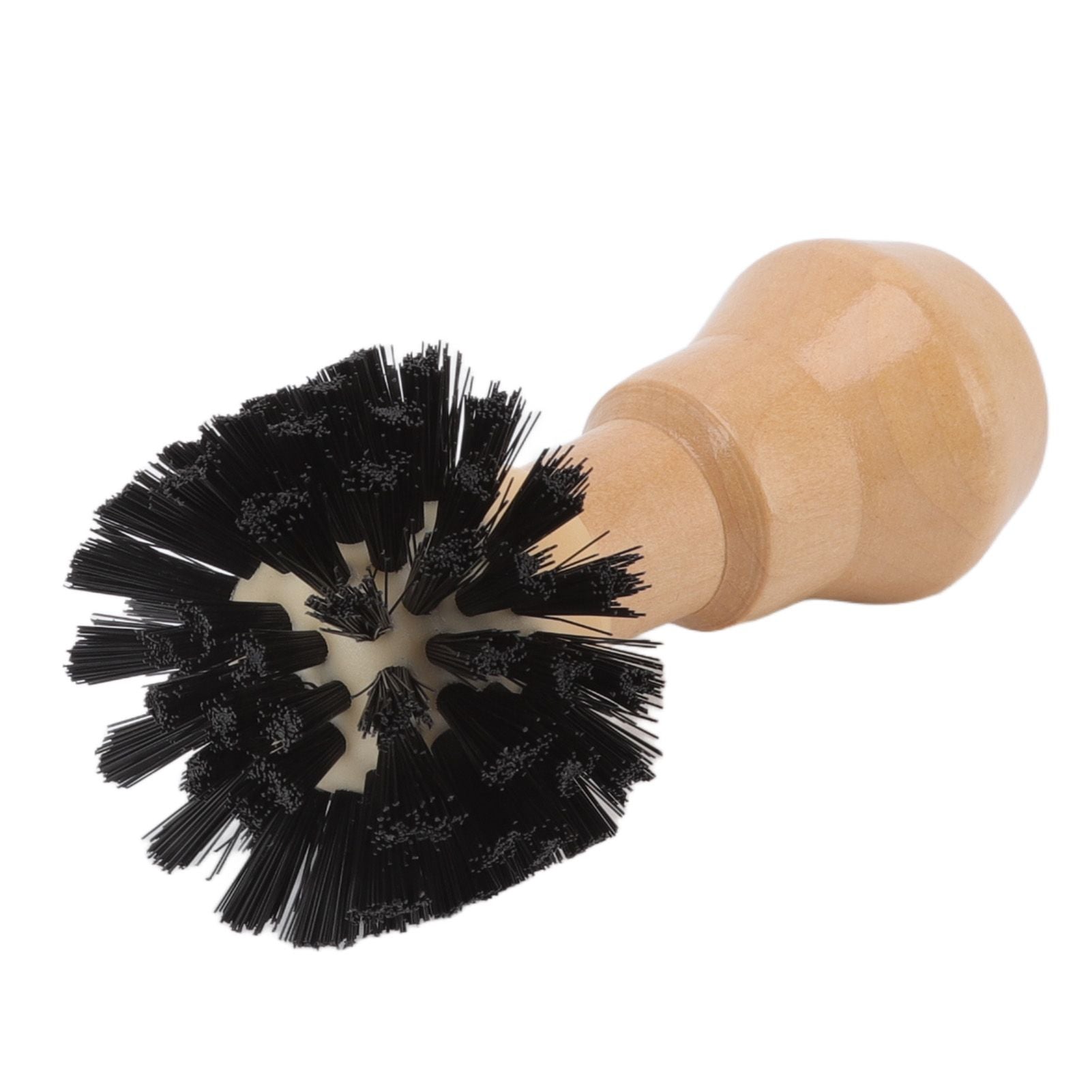 Portafilter Cleaning Brush Professional Portable Coffee Tamper Cleaning Brush with Wooden Handle for Kitchen Tool 51mm/2.01in, 54mm/2.13in