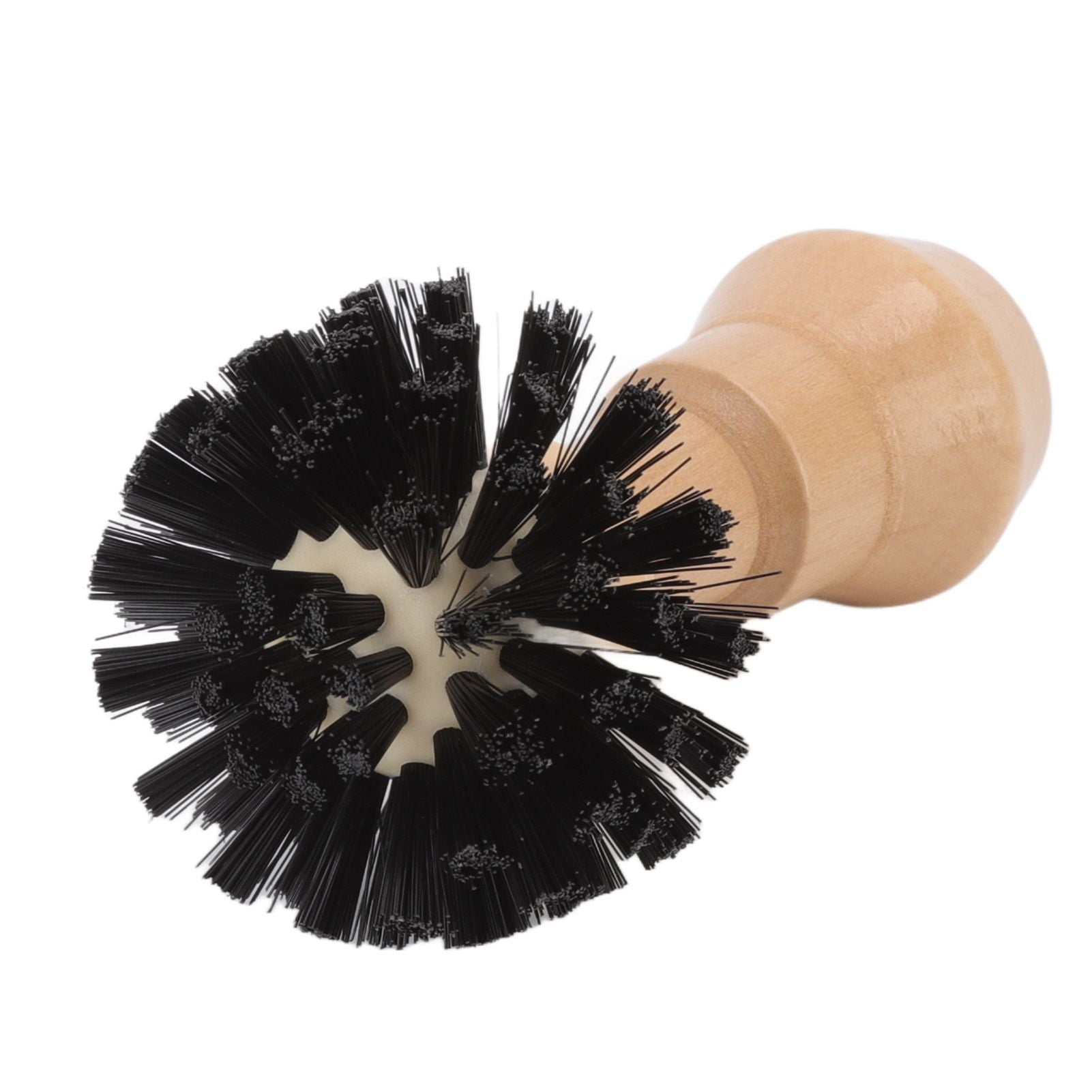 Portafilter Cleaning Brush Professional Portable Coffee Tamper Cleaning Brush with Wooden Handle for Kitchen Tool 58mm/2.28in