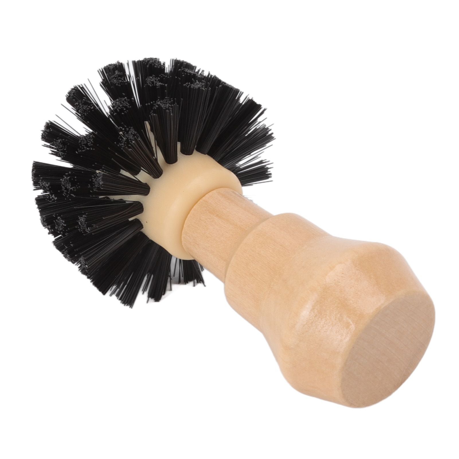 Portafilter Cleaning Brush Professional Portable Coffee Tamper Cleaning Brush with Wooden Handle for Kitchen Tool 58mm/2.28in