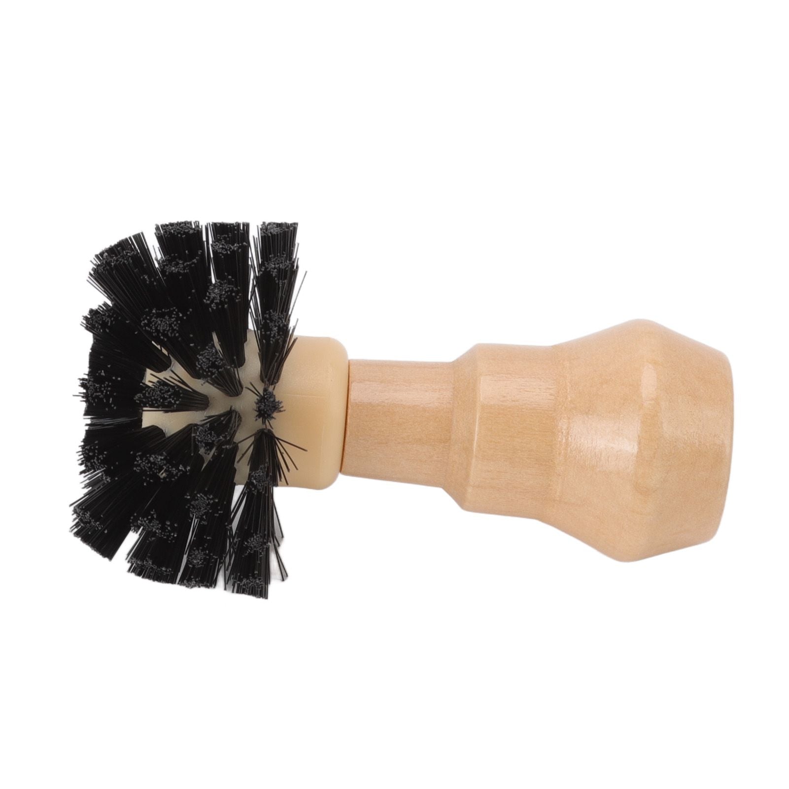Portafilter Cleaning Brush Professional Portable Coffee Tamper Cleaning Brush with Wooden Handle for Kitchen Tool 58mm/2.28in
