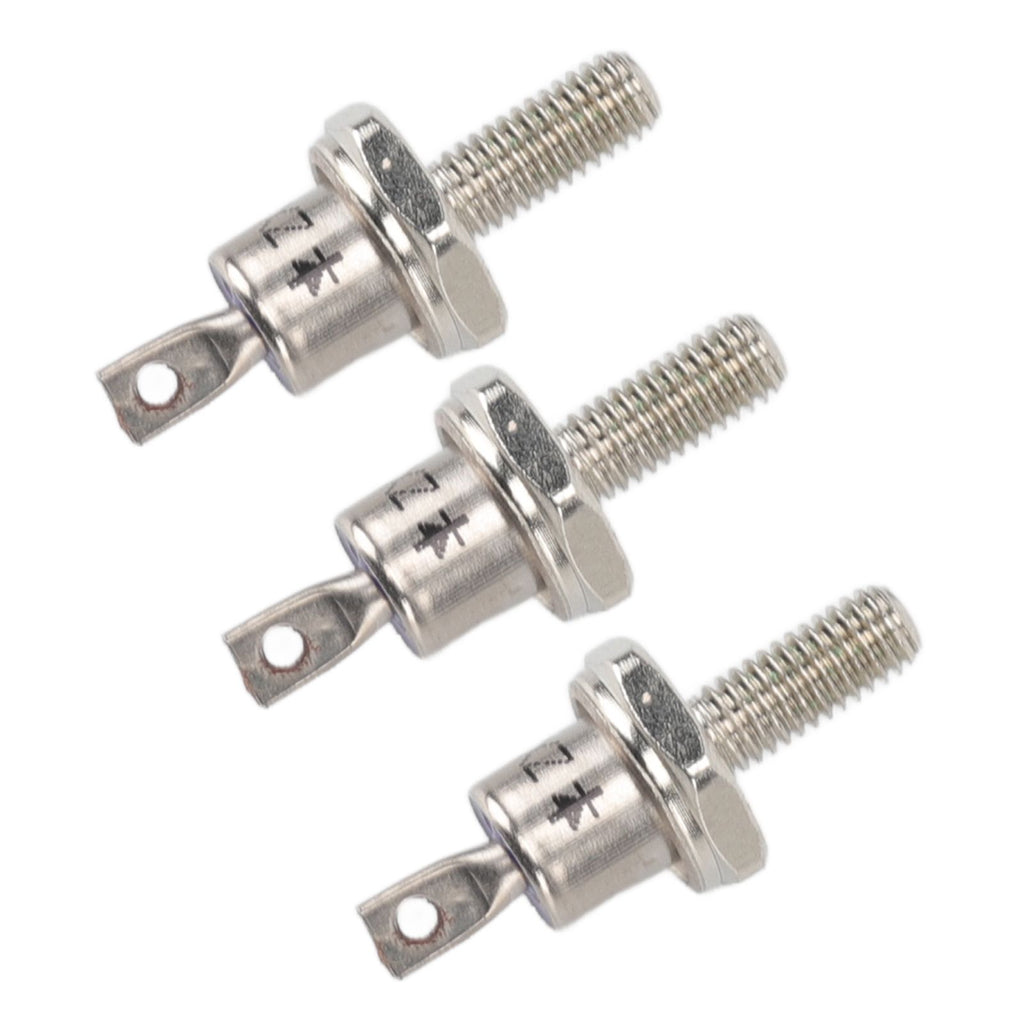 3PCS Rectifier Diode Spiral 25A Iron High Hardness Spiral Rectifier Module Replacement for Generator Cathode