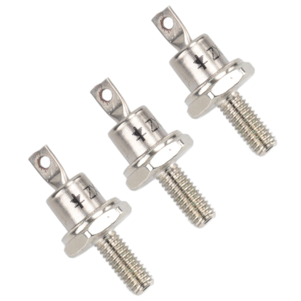 3PCS Rectifier Diode Spiral 25A Iron High Hardness Spiral Rectifier Module Replacement for Generator Cathode