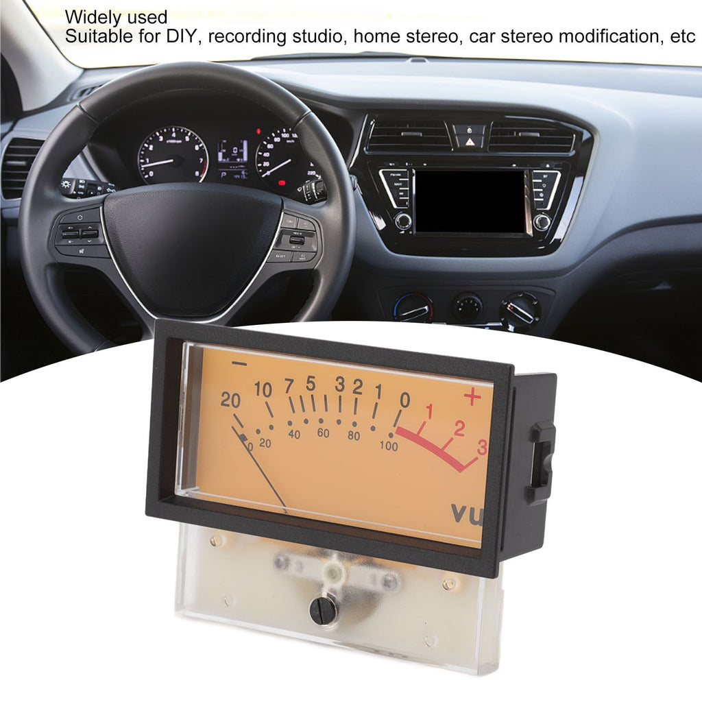 12V High Accuracy VU Meter Header DB Audio Level Header Power Amplifier Level Meter with Backlight 1000UA 50Ω
