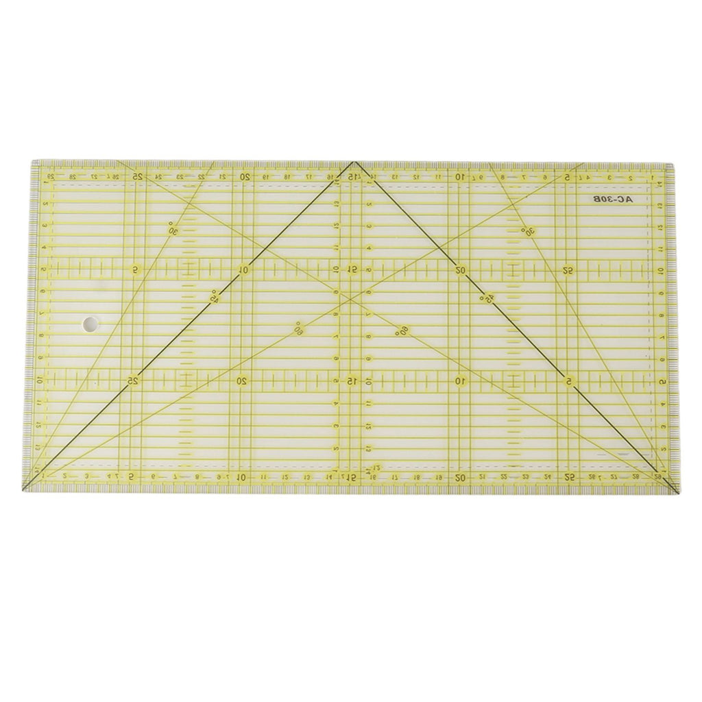 Acrylic Quilt Ruler DIY Precise Scale Transparent Quilting Ruler for Sewing Measuring Patchwork