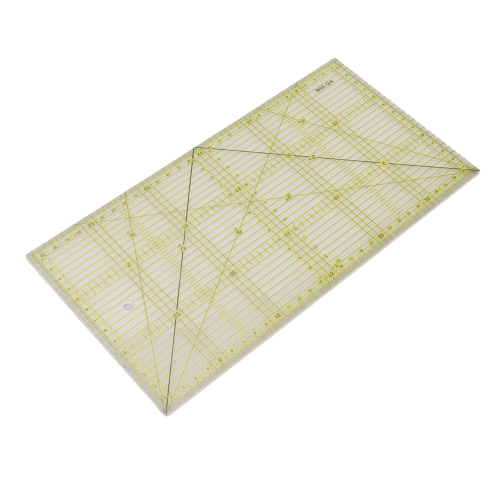 Acrylic Quilt Ruler DIY Precise Scale Transparent Quilting Ruler for Sewing Measuring Patchwork