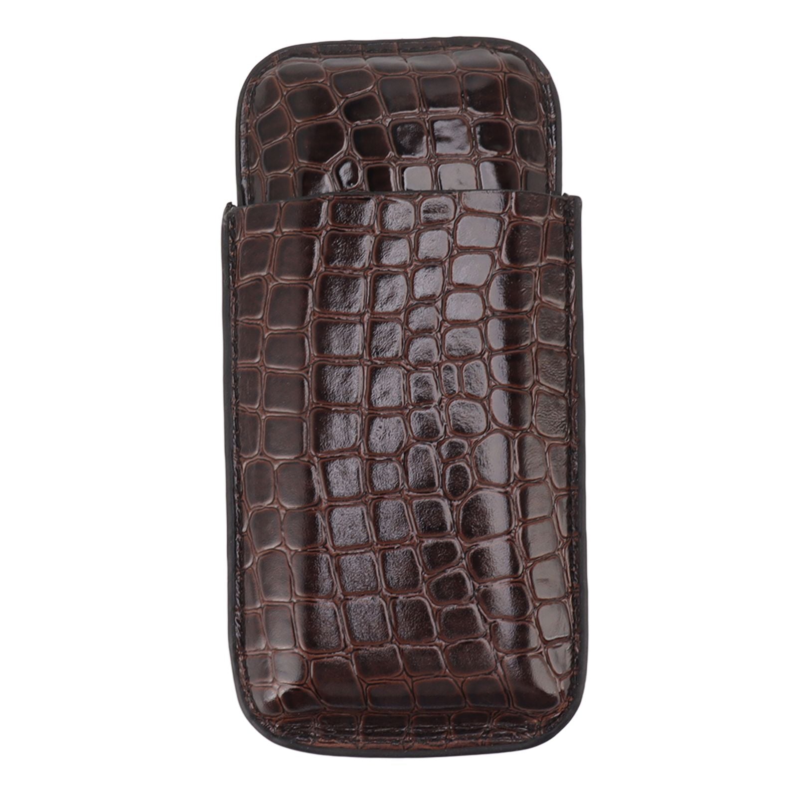 Leather Cigar Holder Portable Holding 3 Cigars Practical Travel Cigar Humidor for Man