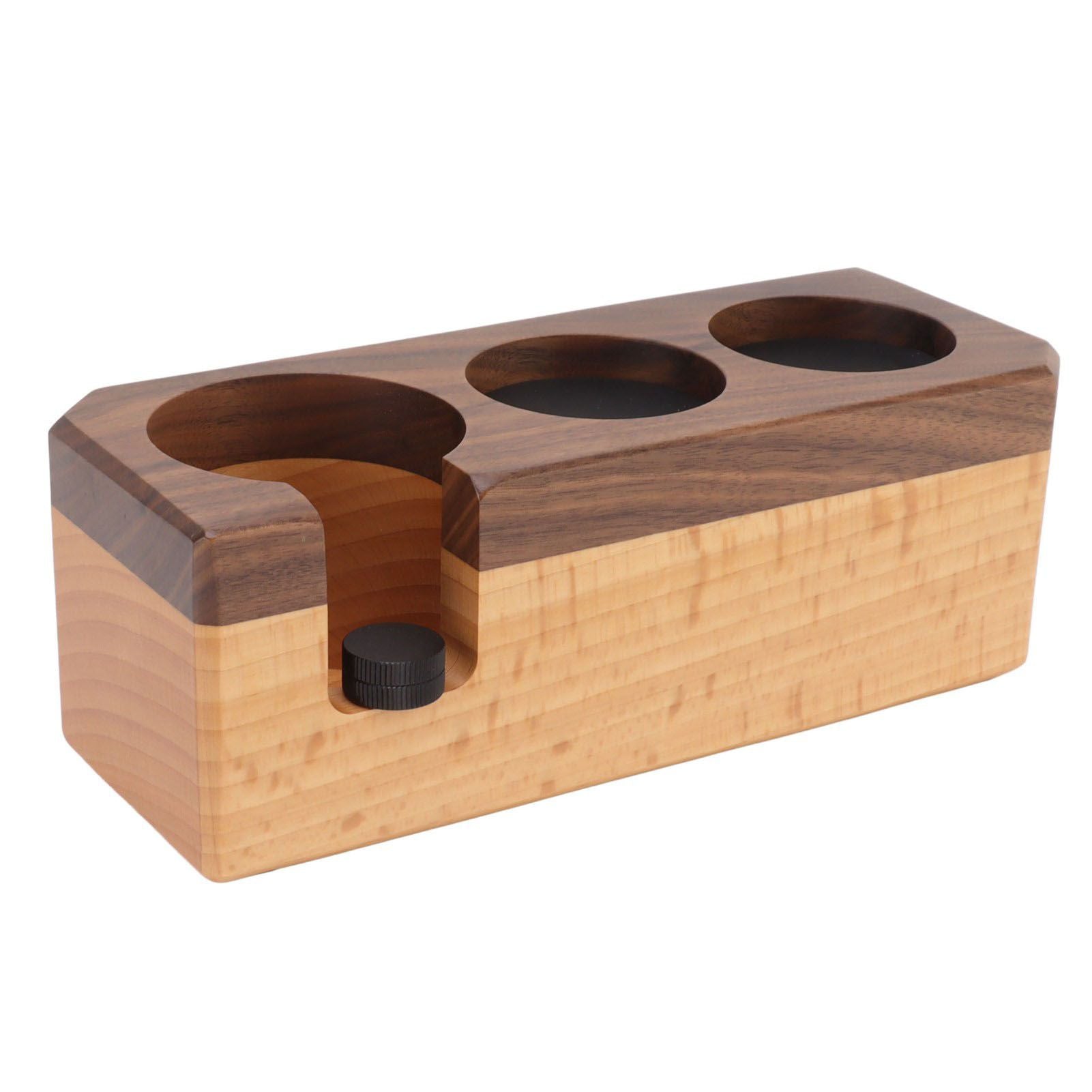 Tamping Station Thick Wood Anti Slip Mats Elegant Multifunction Tamper Holder for 51 54 58mm Portafilter Distributor Small