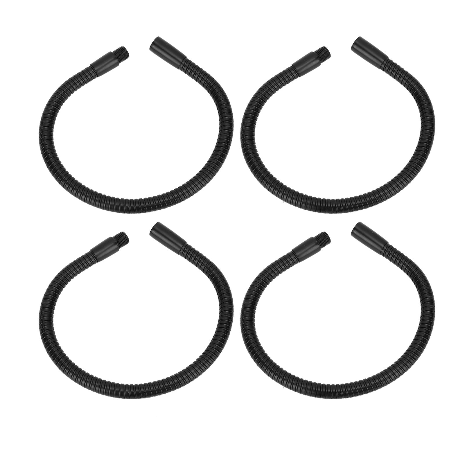 4 Pcs Gooseneck Lamp Hose Aluminium 10mm Caliber Flexible Table Desk Lamp Hose Lighting Fittings 30cm