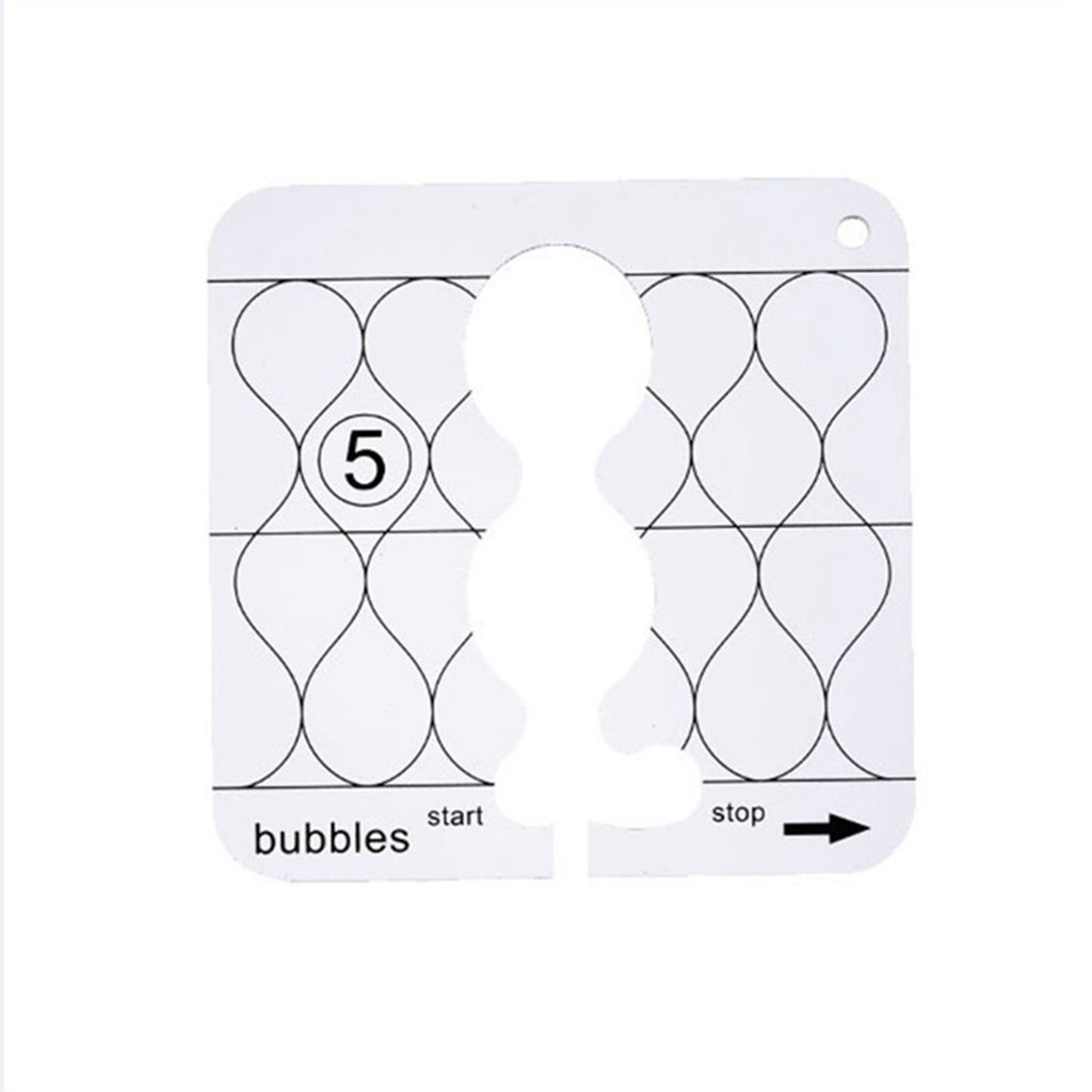 11 Pcs DIY Quilting Template Set Domestic Sewing Acrylic Templates Ruler Series 5 for DIY Machine Quilting Ruler