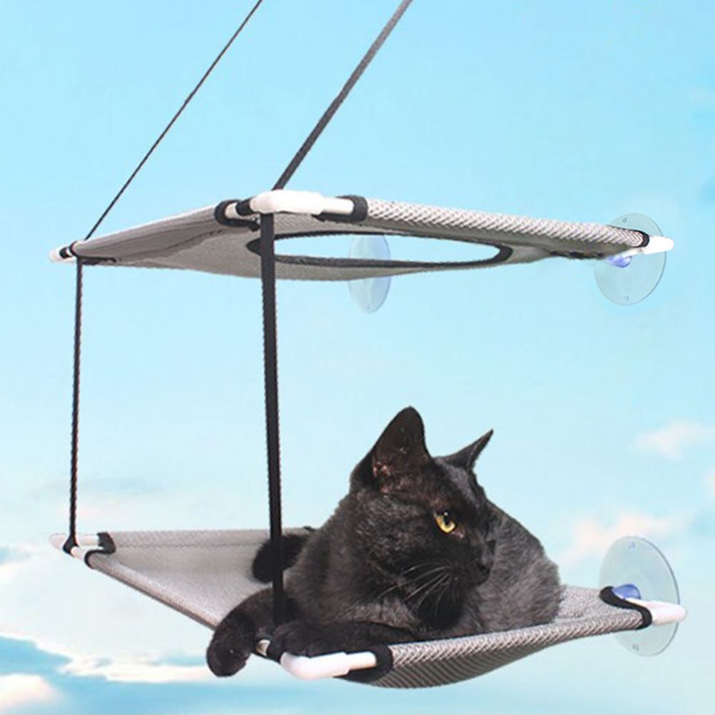 Double Layer Cat Window Hammock Cat Window Perch Strong Suction Cups Cat Hammock for Window Kitty Sunny Seat