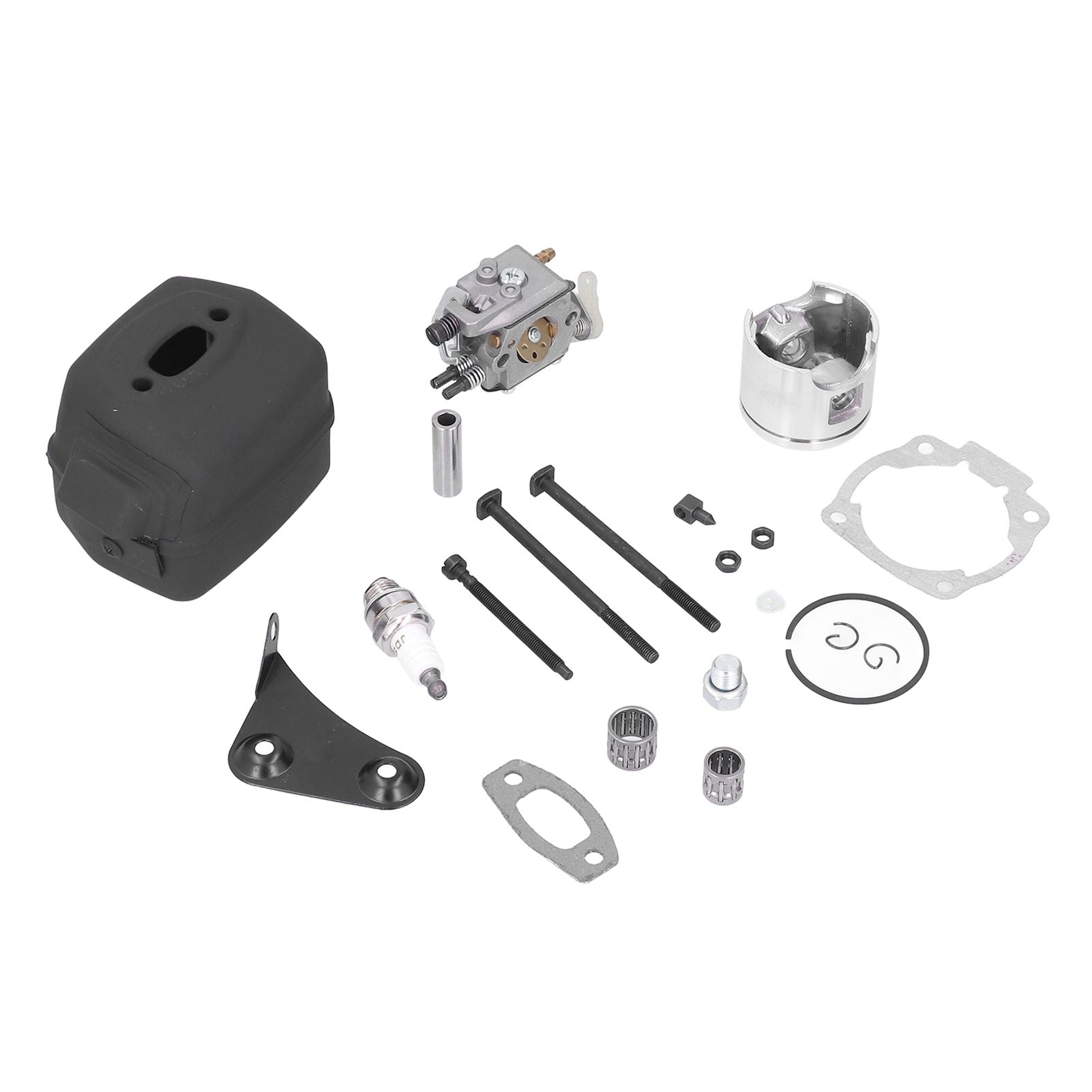 46mm Cylinder Piston Carburetor Spark Plug Gasket Set Replacement Fit for Husqvarna 55 51 Chainsaw