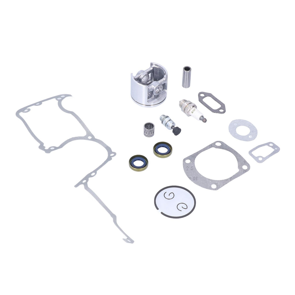 Chainsaw Cylinder Piston Kit Relief Valve Spark Plug 52mm Fit for Husqvarna 61 268 272 272XP