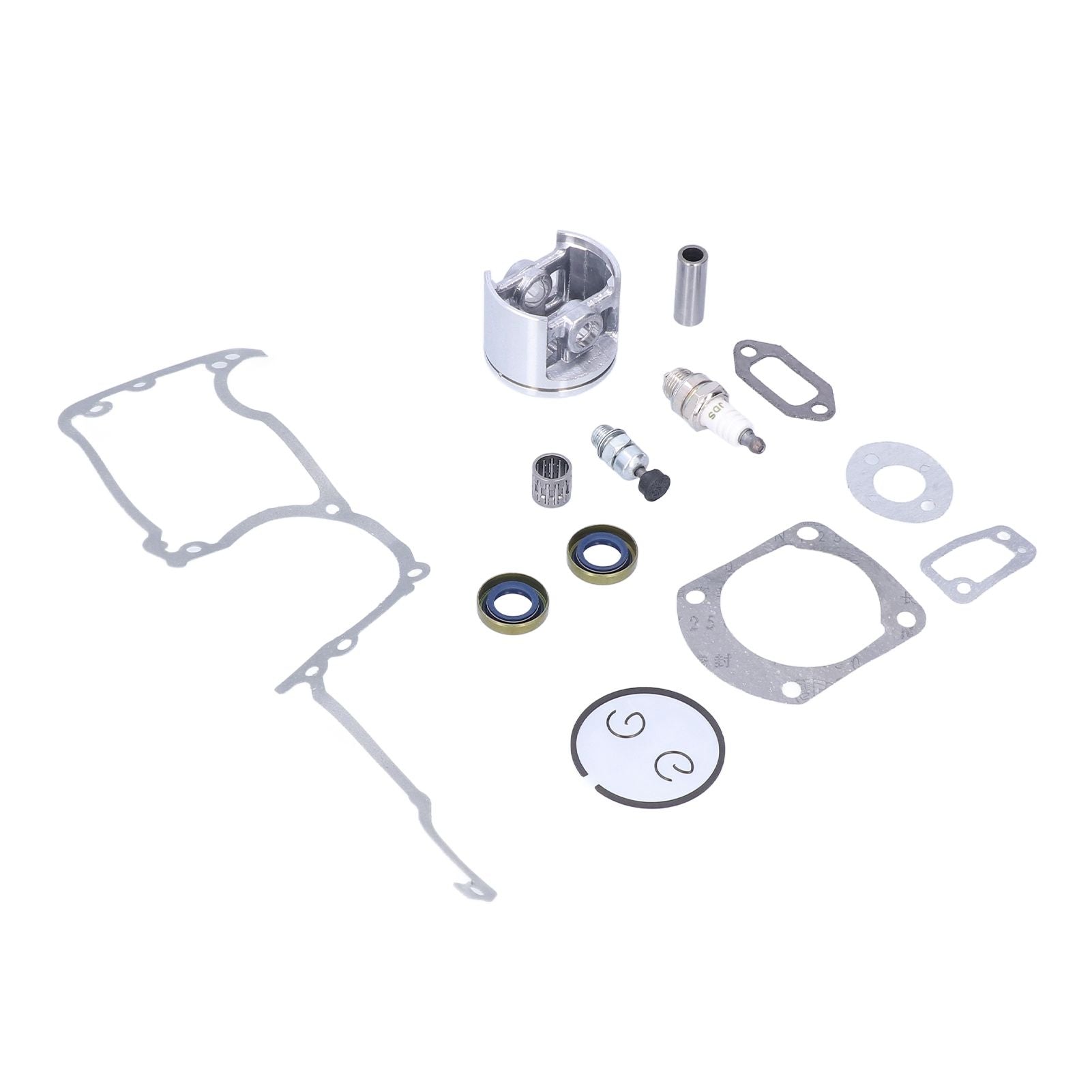 Chainsaw Cylinder Piston Kit Relief Valve Spark Plug 52mm Fit for Husqvarna 61 268 272 272XP