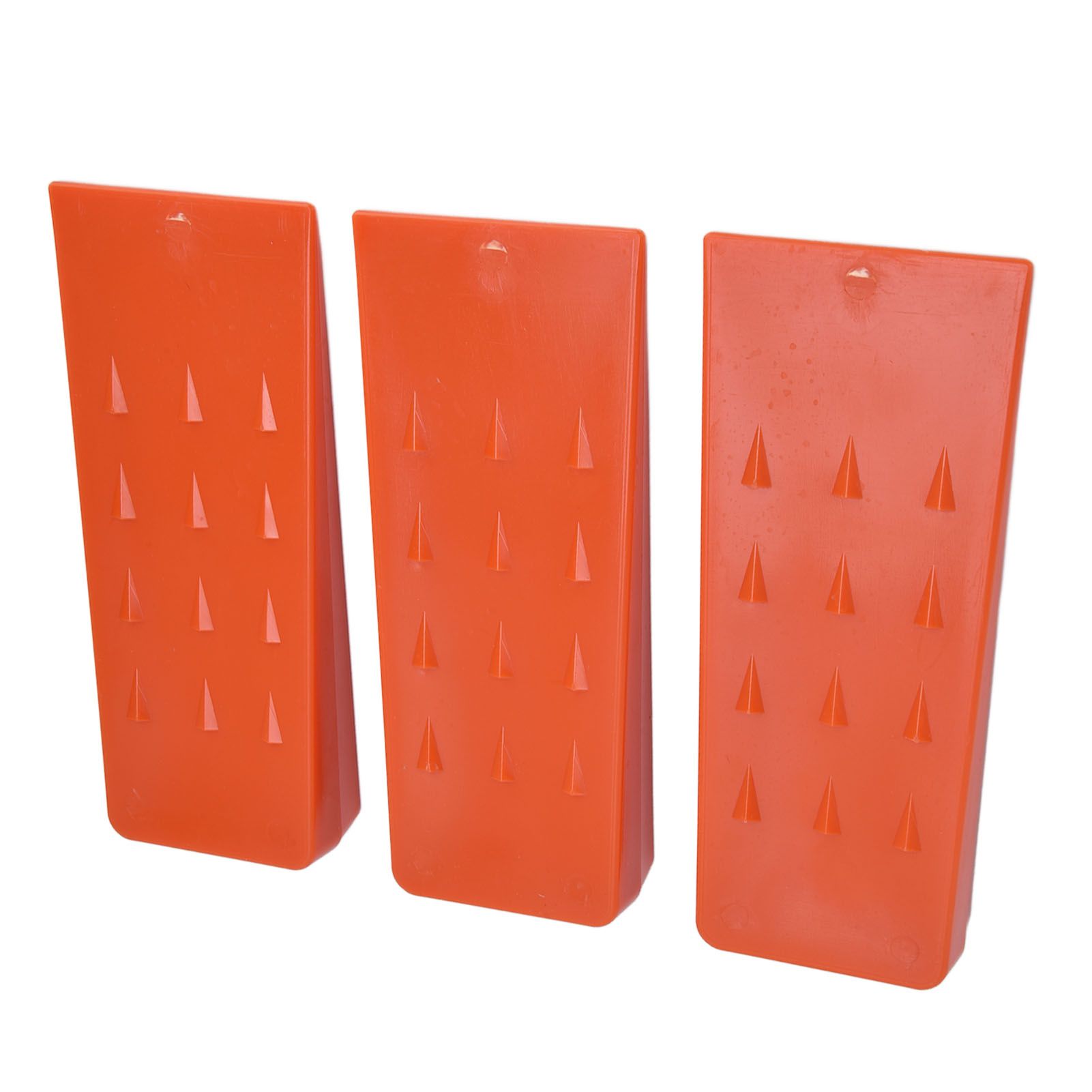 3pcs 8in Felling Wedges Spiked Plastic Safe Logging Tools for Chainsaws Tree Cutting