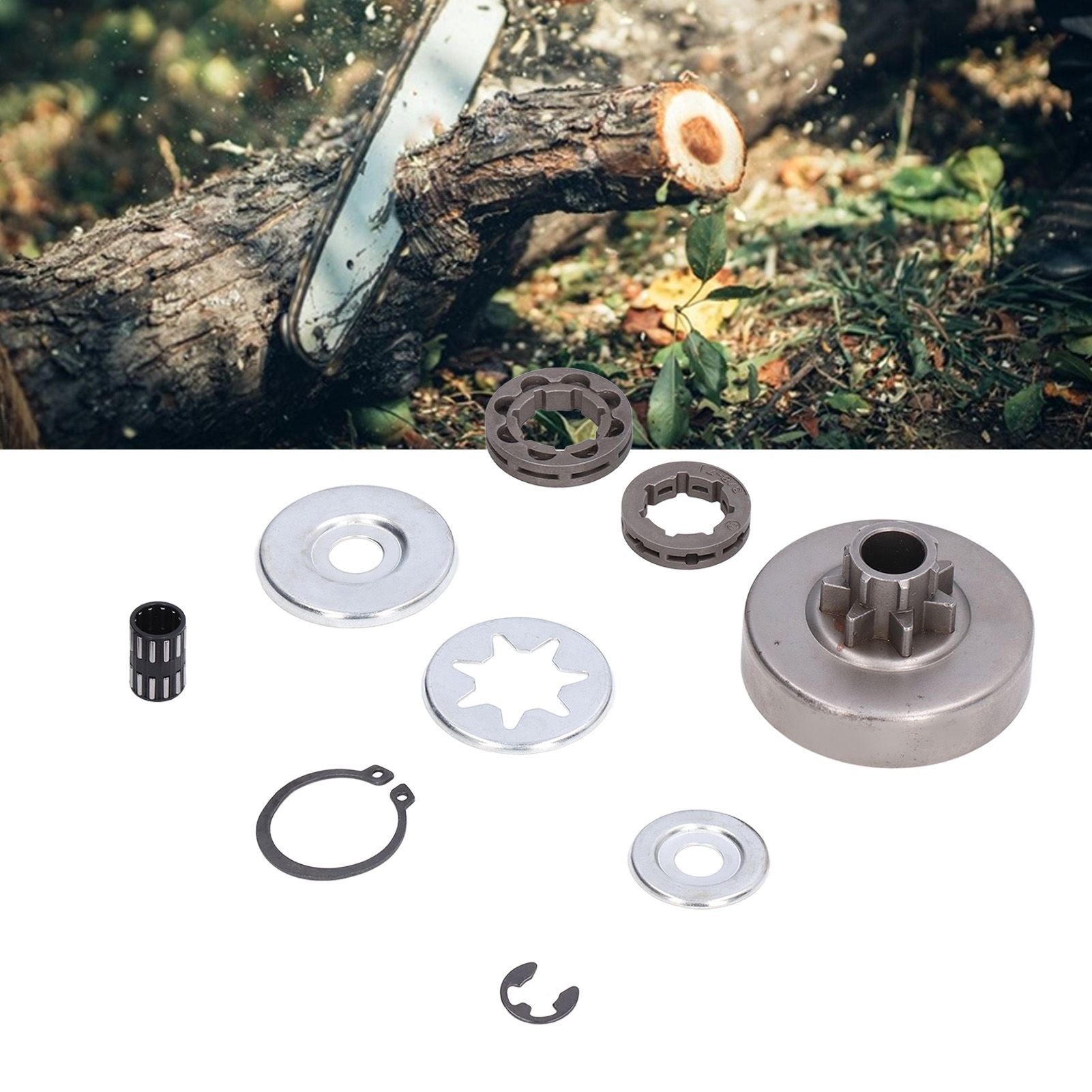 9Pcs Chainsaw Clutch Drum Needle Roller Bearing Kit for Stihl 038 MS380 1119 0007 1003