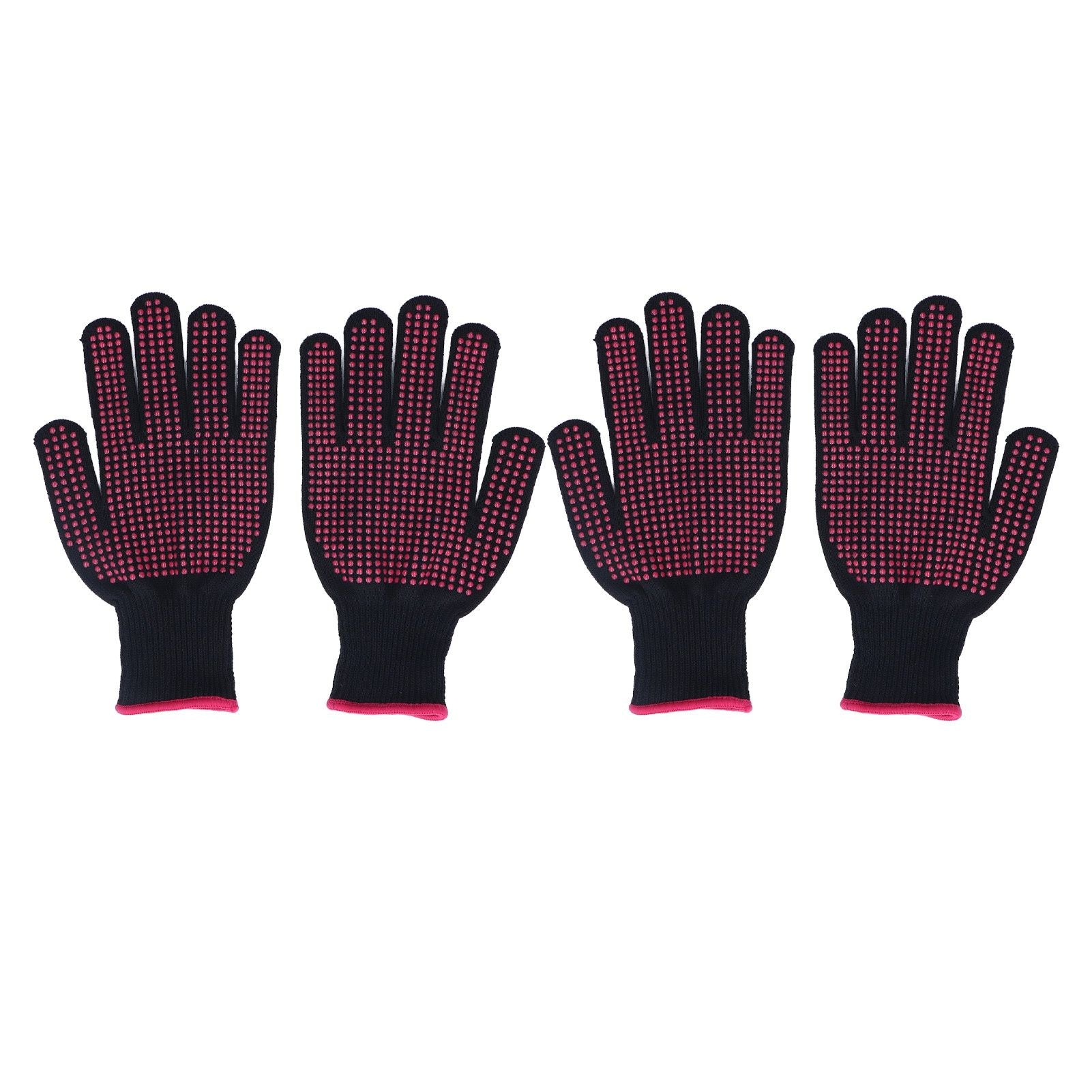 2 Pairs Cut Resistant Gloves Kitchen Gardening Safety Protection Tool for Wood CarvingPink 25cm