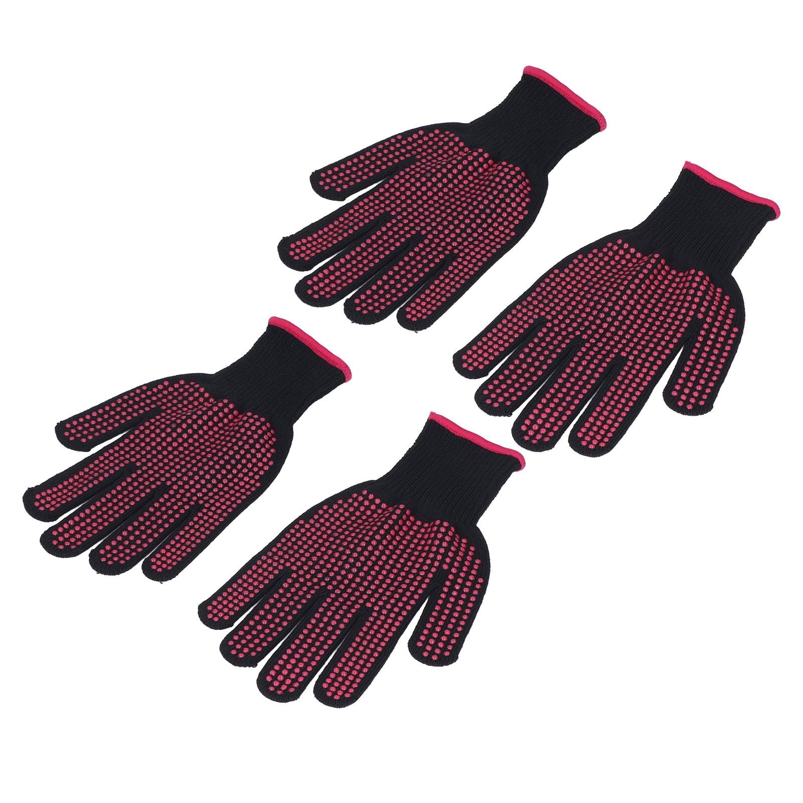 2 Pairs Cut Resistant Gloves Kitchen Gardening Safety Protection Tool for Wood CarvingPink 25cm