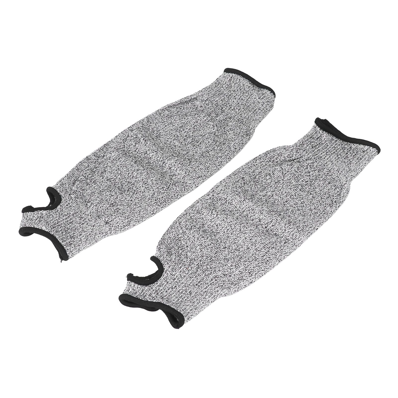 Cut Resistant Arm Sleeves HPPE Protective Safety Arm Guard for Gardening Wood Carving 36cm