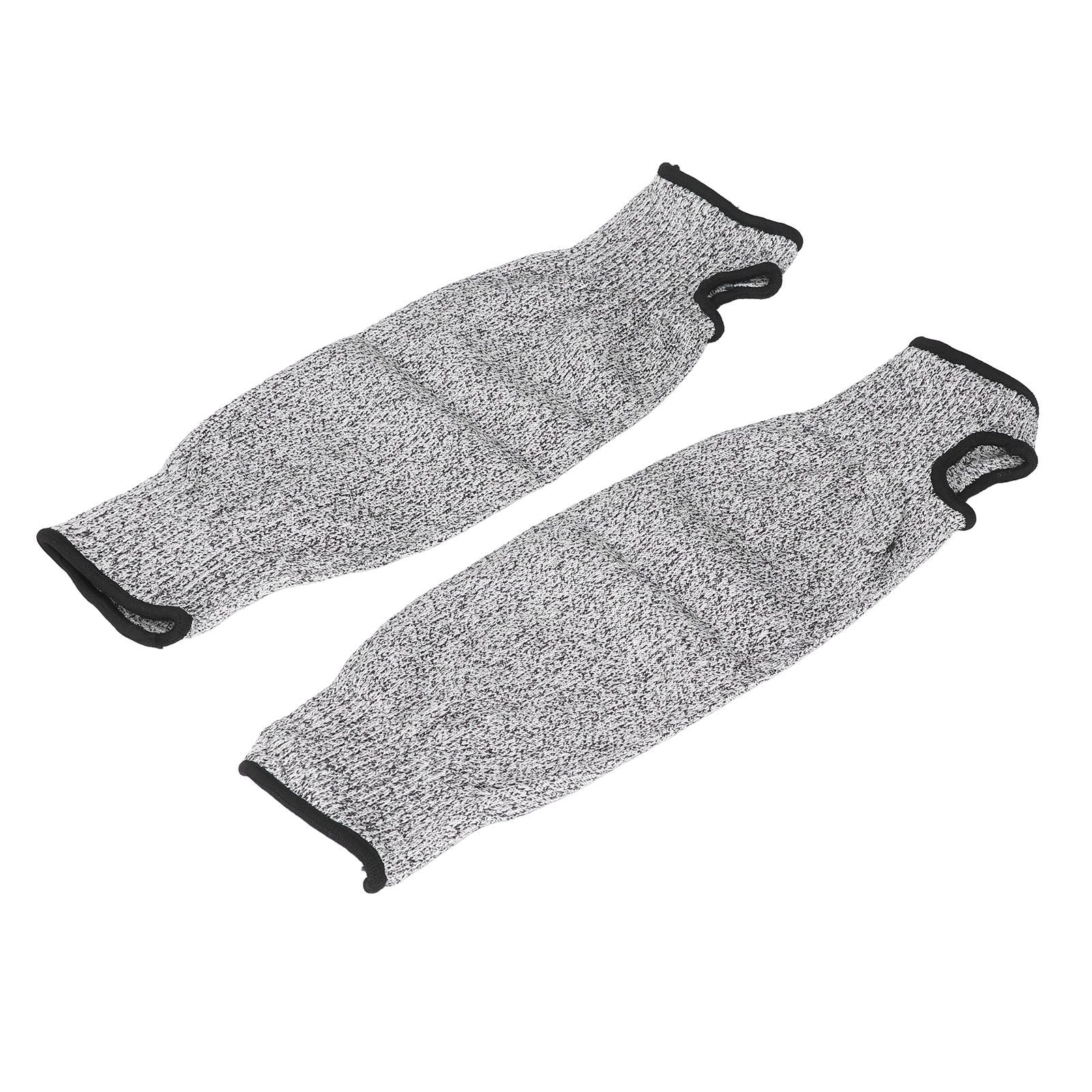 Cut Resistant Arm Sleeves HPPE Protective Safety Arm Guard for Gardening Wood Carving 36cm