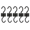 5Pcs Bird Feeder Hooks Black ABS Sturdy Easy Install Beautiful Ant Prevention Hooks for Garden