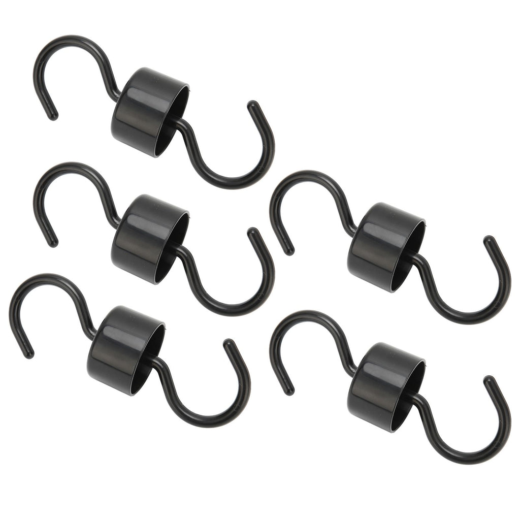 5Pcs Bird Feeder Hooks Black ABS Sturdy Easy Install Beautiful Ant Prevention Hooks for Garden