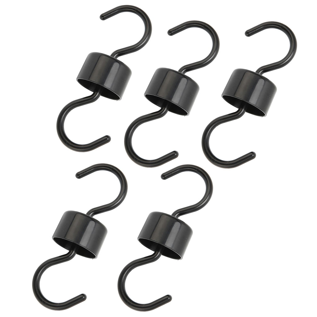 5Pcs Bird Feeder Hooks Black ABS Sturdy Easy Install Beautiful Ant Prevention Hooks for Garden