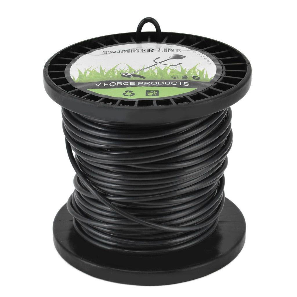 Round String Trimmer Line for Husqvarna 3.3mm Black High Cutting Efficiency Trimmer Line for Most Lawn Mowers Farm 30m