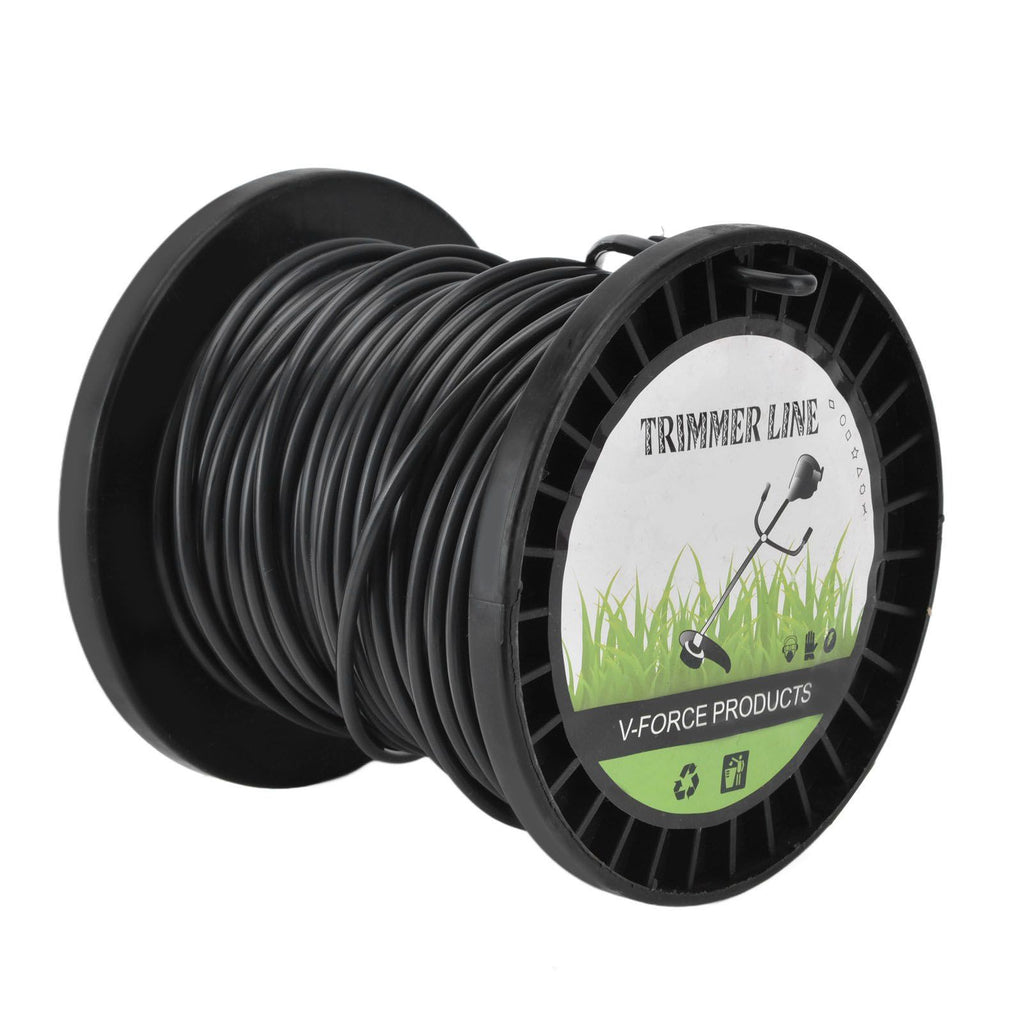 Round String Trimmer Line for Husqvarna 3.3mm Black High Cutting Efficiency Trimmer Line for Most Lawn Mowers Farm 30m