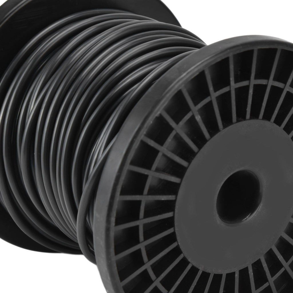 Round String Trimmer Line for Husqvarna 3.3mm Black High Cutting Efficiency Trimmer Line for Most Lawn Mowers Farm 30m