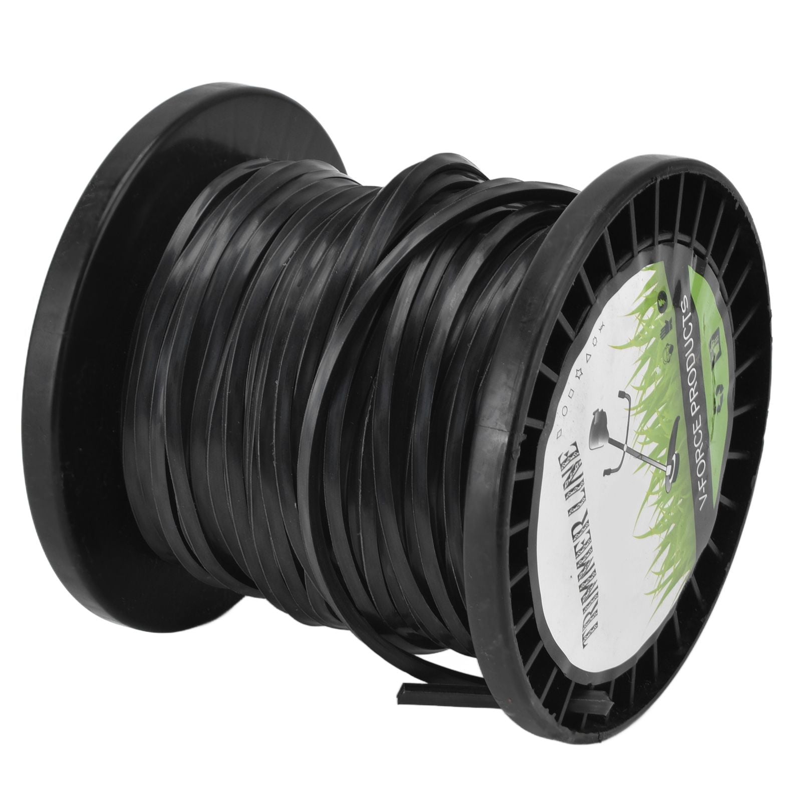 3.3mm String Trimmer Line High Cutting Efficiency Low Noise Quadrate Black Trimmer Line for Most Lawn Mowers Farm 30m