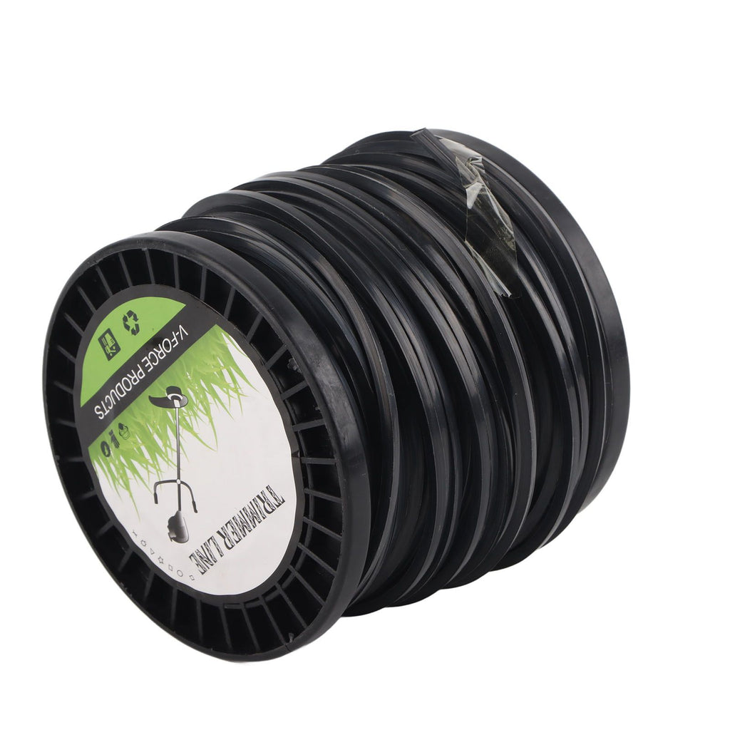 3.3mm String Trimmer Line High Cutting Efficiency Low Noise Quadrate Black Trimmer Line for Most Lawn Mowers Farm 50m