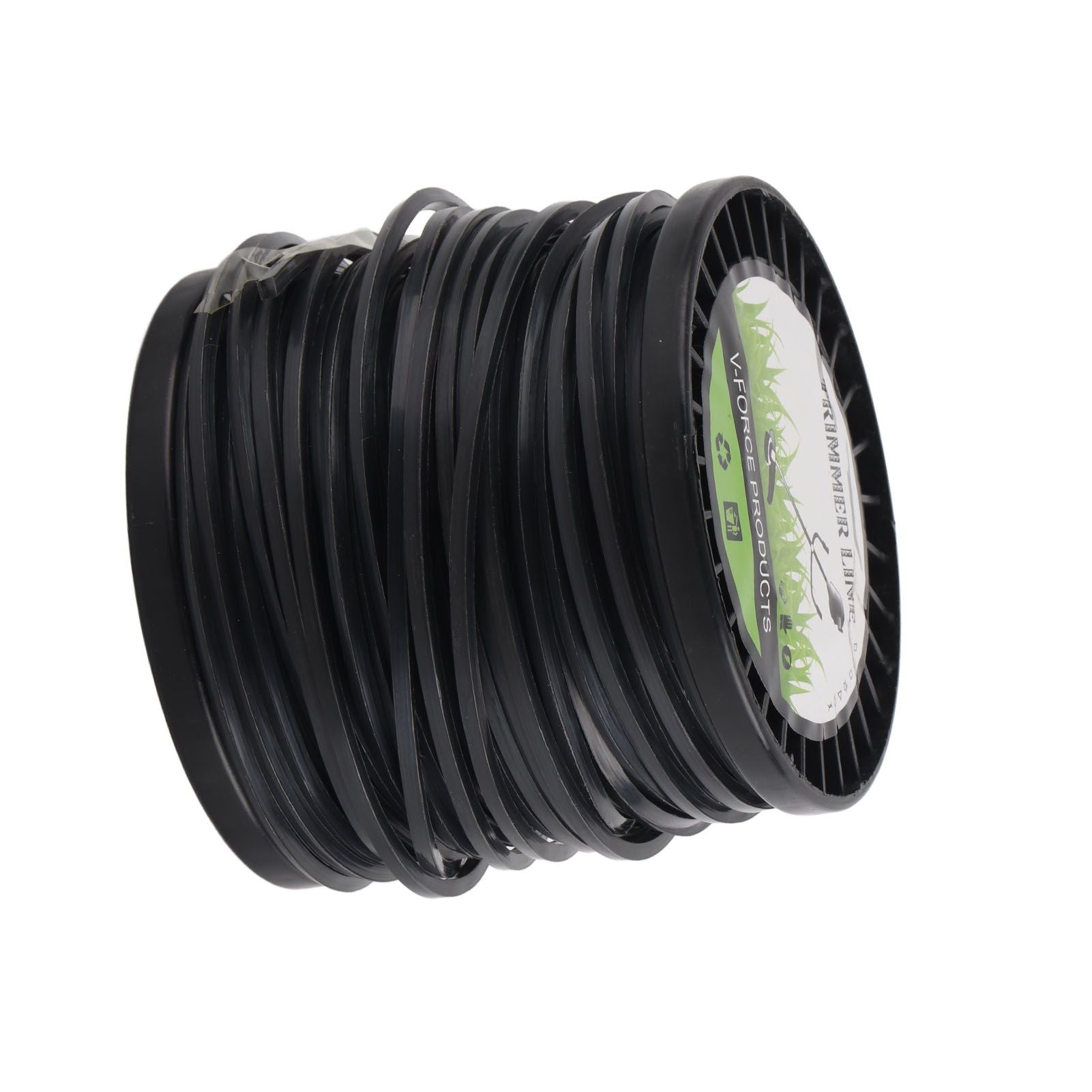 3.3mm String Trimmer Line High Cutting Efficiency Low Noise Quadrate Black Trimmer Line for Most Lawn Mowers Farm 50m