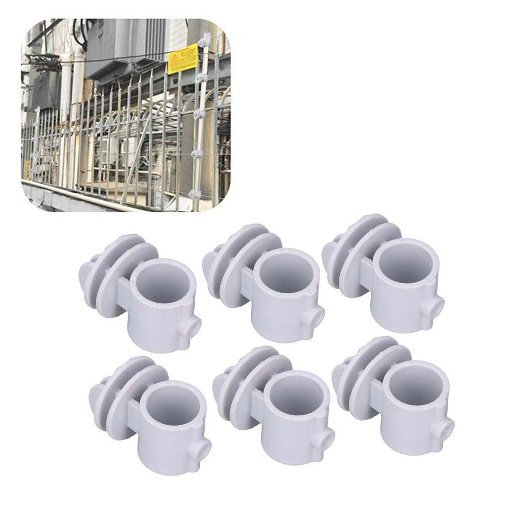 50 Pcs/set 2.1CM Insulator Screws Pulse Grid System Accessories for Electronic Fence Bearing Rod Gray