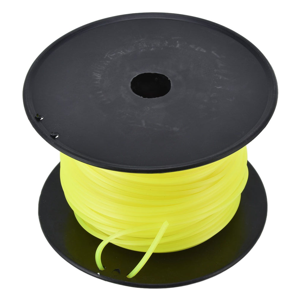 3mm String Trimmer Line Quadrate Grass Trimmer Line Lawn Mower Line for Husqvarna Yellow 70m / 229.7ft