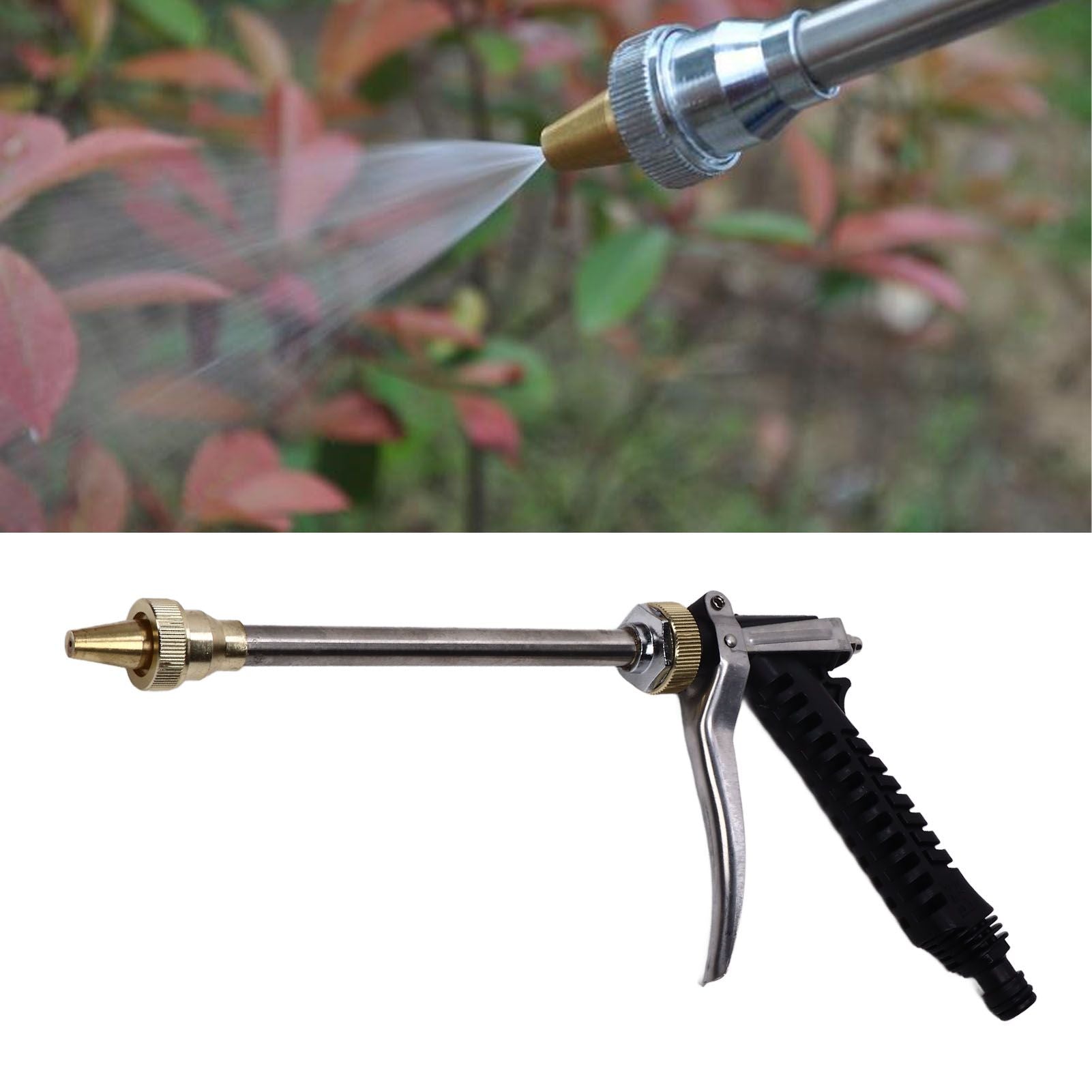 12V 100W Water Pump High Pressure Garden Water Sprinkler Kit G1/2 External Thread Portable Pressure Washer for Car Washing