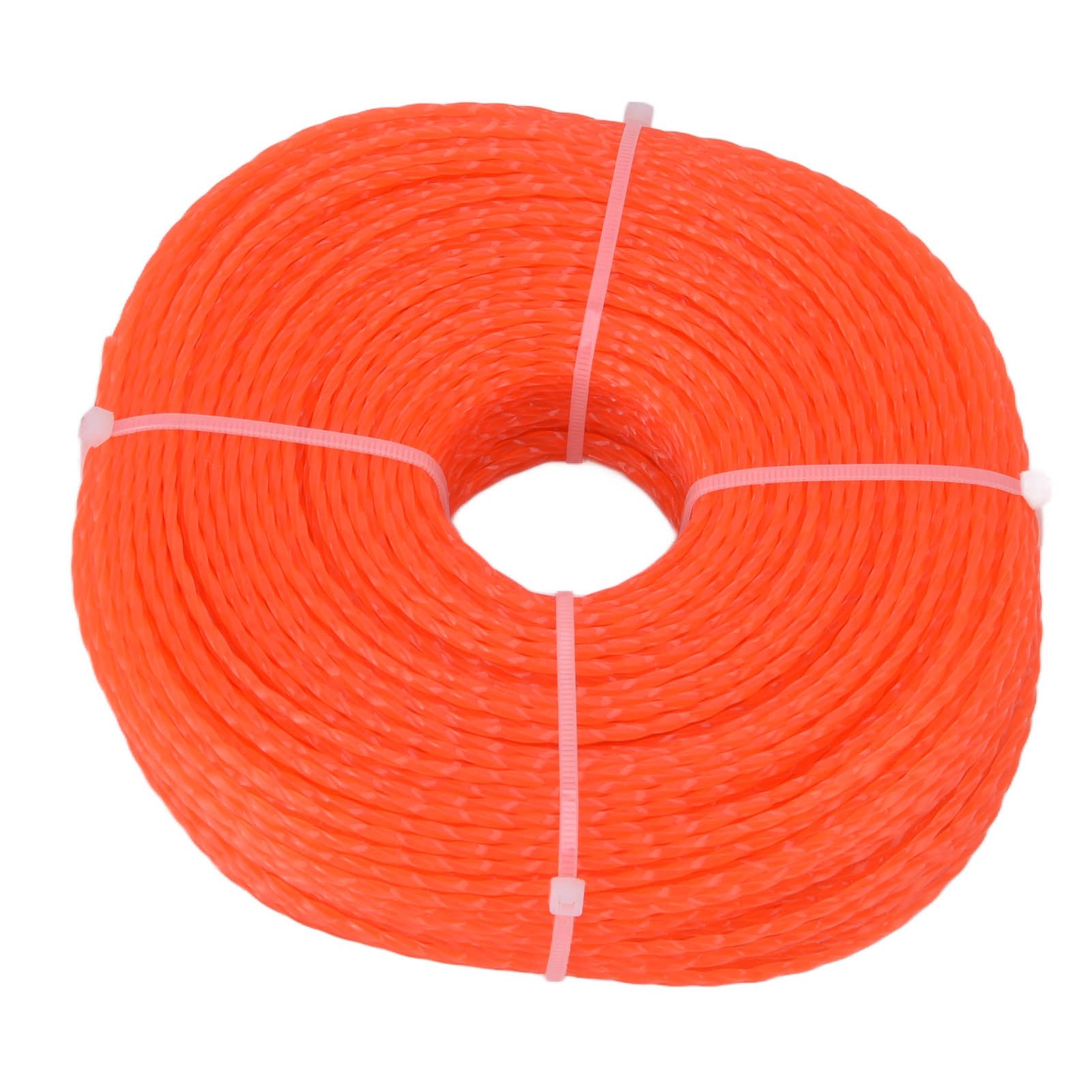 2.4mm 120m Trimmer Line Nylon String Trimmer Line Lawn Mower Accessories for Husqvarna Orange
