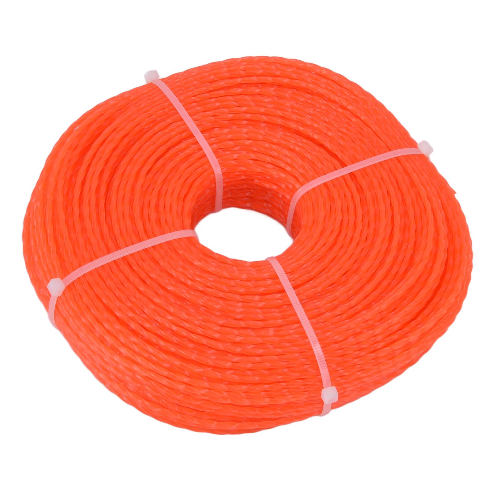 2.4mm 120m Trimmer Line Nylon String Trimmer Line Lawn Mower Accessories for Husqvarna Orange