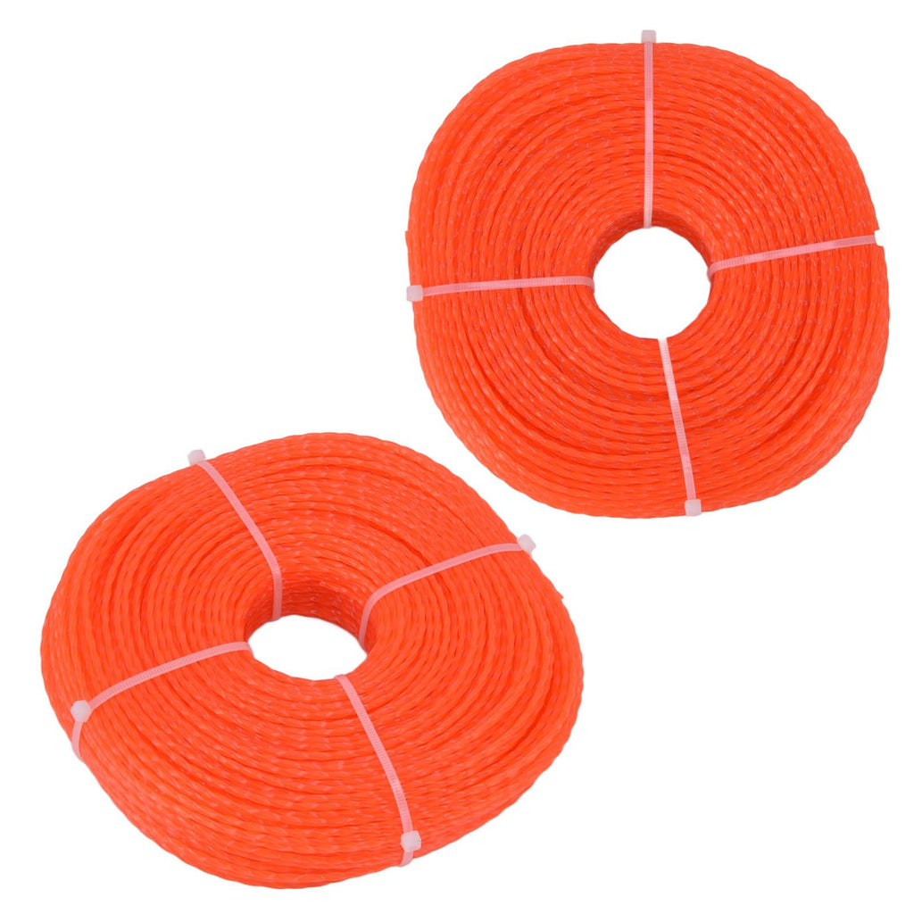 2.4mm 120m Trimmer Line Nylon String Trimmer Line Lawn Mower Accessories for Husqvarna Orange