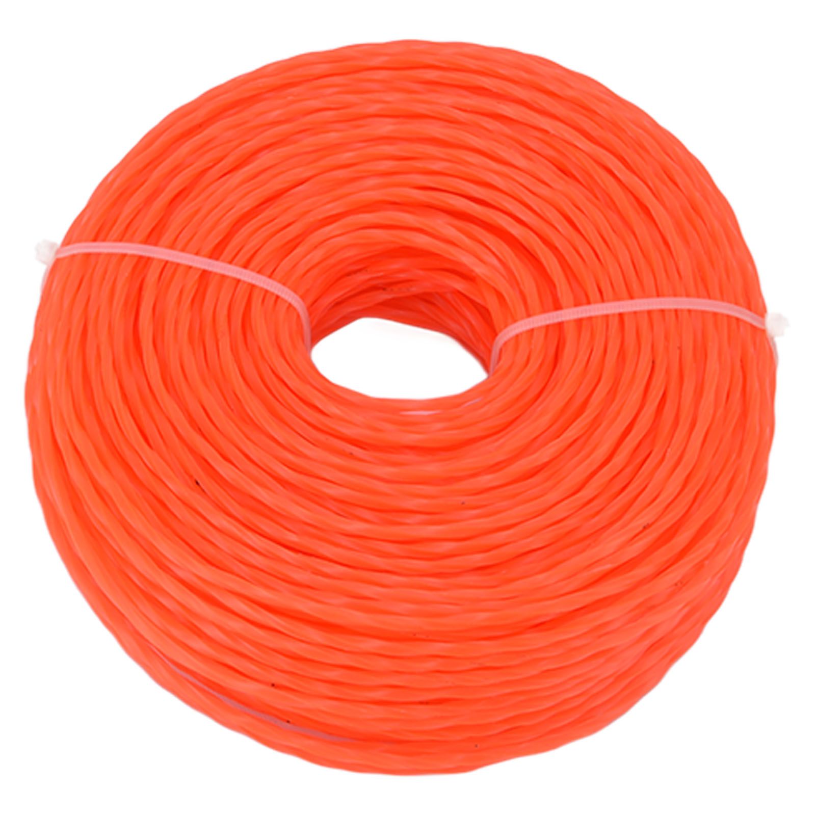 Nylon Trimmer Cord 3.0mm 85m Twisted Trimmer Line for Home Garden Heavy Duty Lawn Mower Cutters