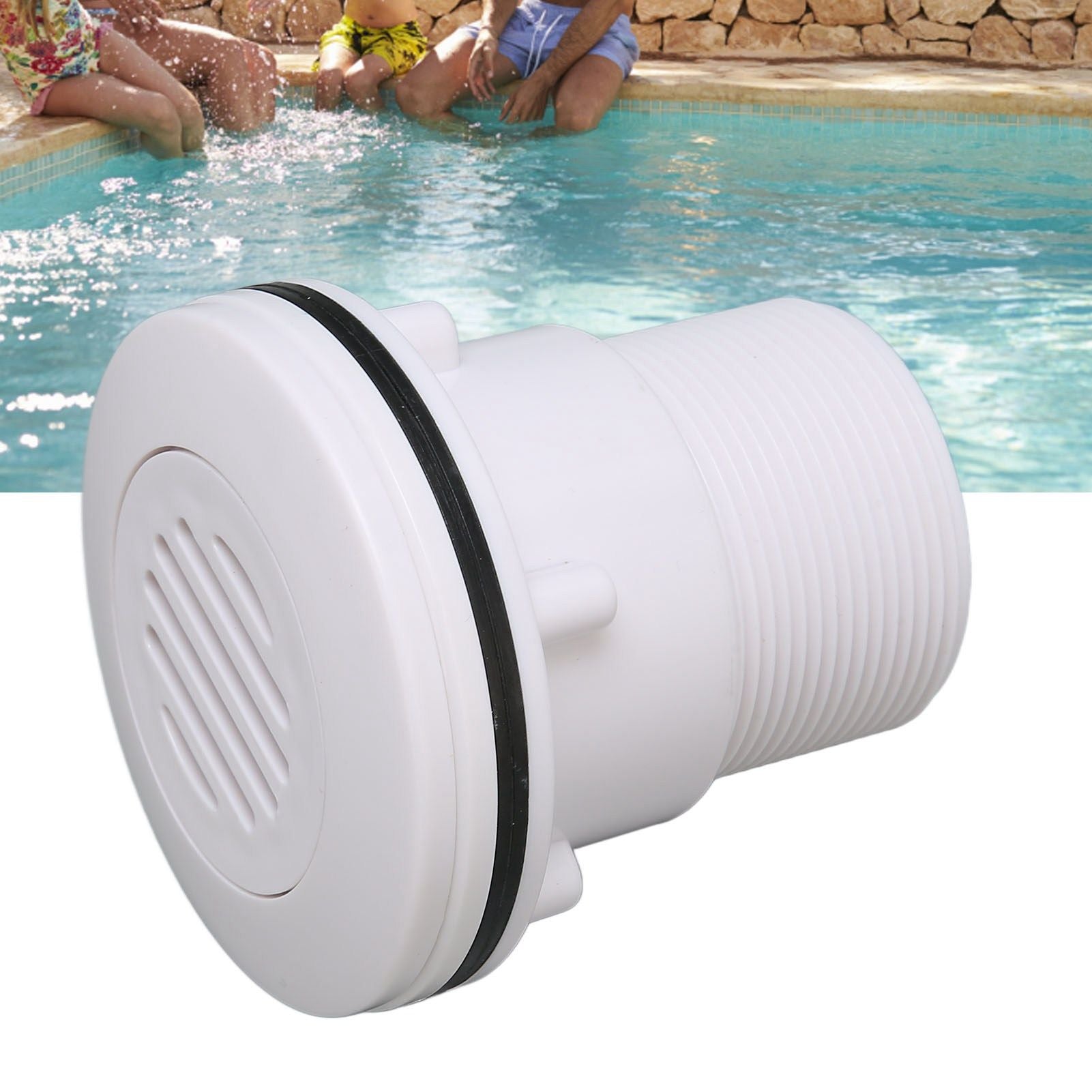 Pool Nozzle Replacement G2A Thread Wear Resistant Pool Outlet Nozzle with 5 Screws for Swimming Pool