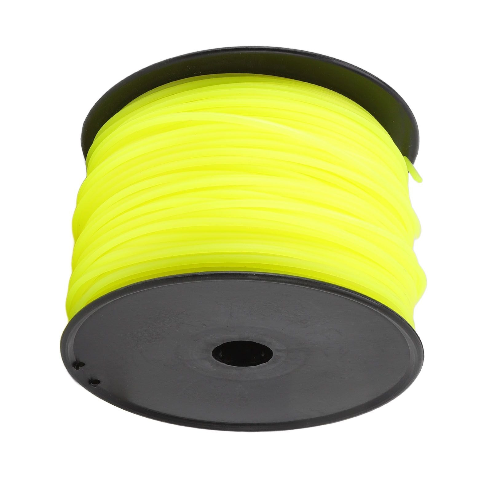 3mm String Trimmer Line Quadrate Trimmer Line Lawn Mower String Cord for Husqvarna Yellow 168m/551.2ft